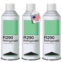 Refrigerant R290 - 3 Pack - Piercing Top Can (Inverted Charging)
