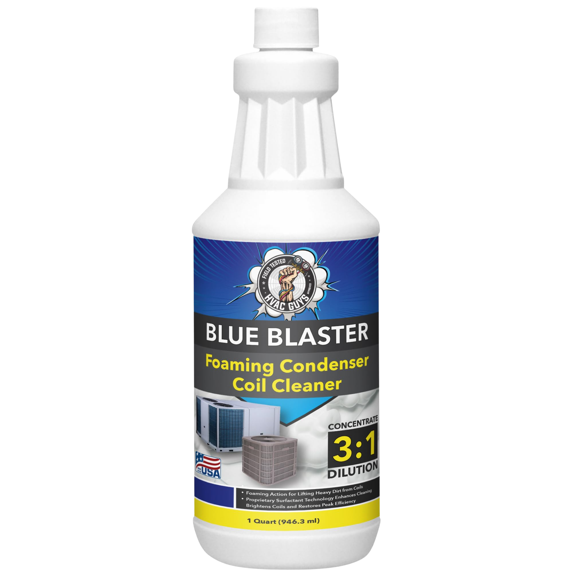HVAC Guys Blue Blaster Condenser Coil Cleaner Quart