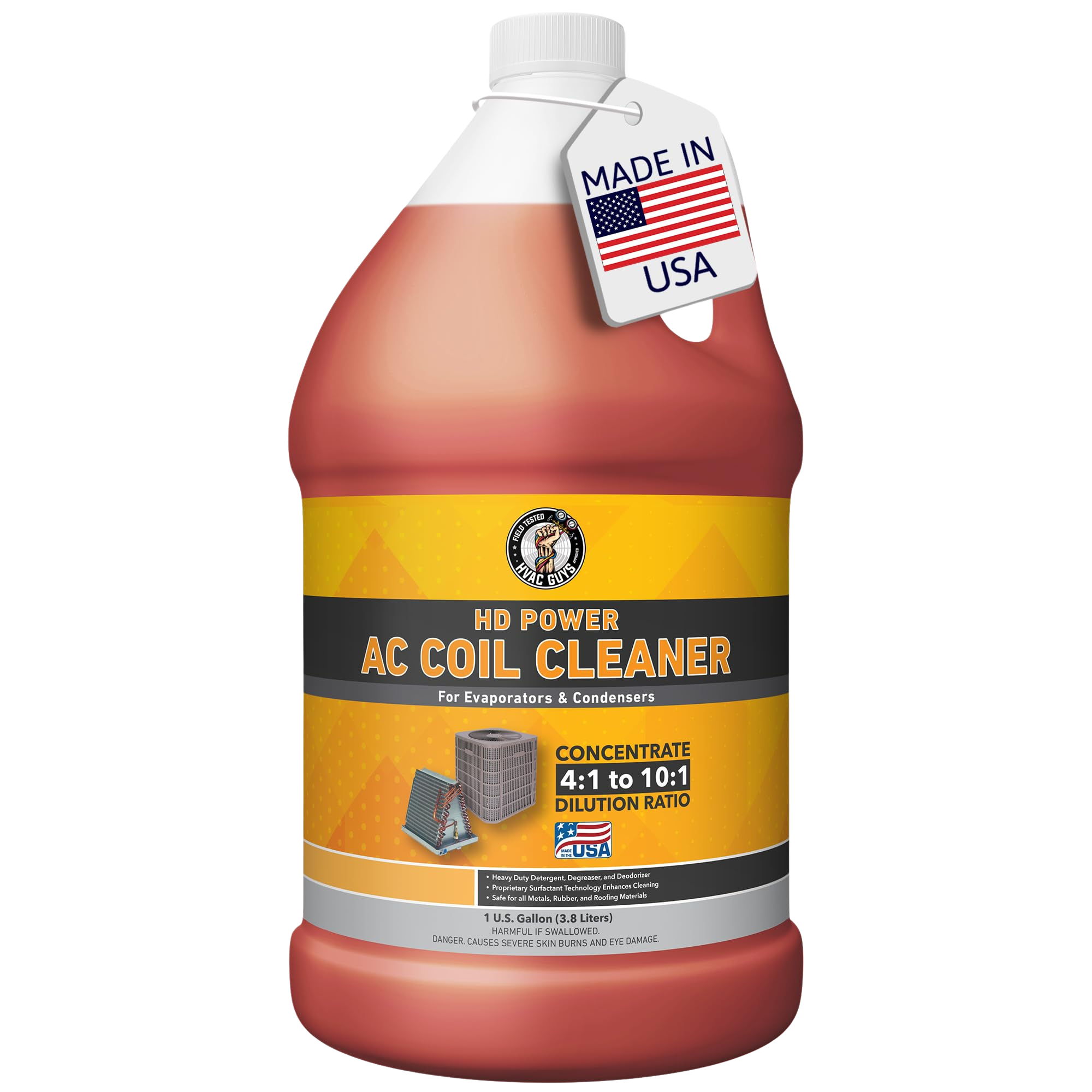 HVAC Guys HD Power Triple Action Coil Cleaner Gallon