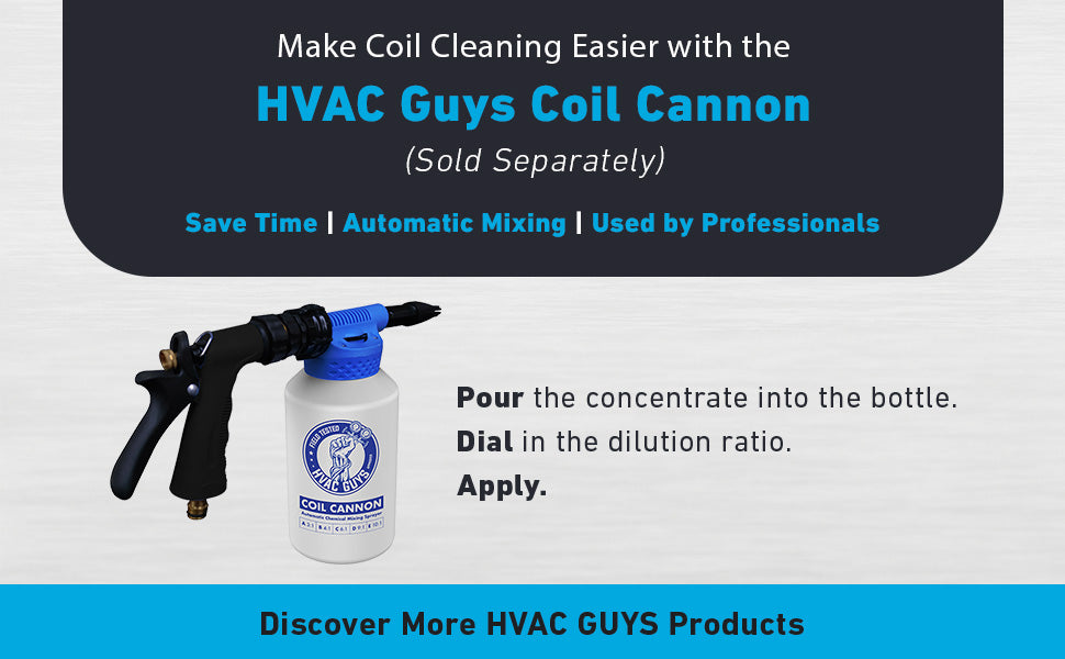 Leak Saver HVAC Guys Blue Blaster Condenser Coil Cleaner Quart 12 Pack