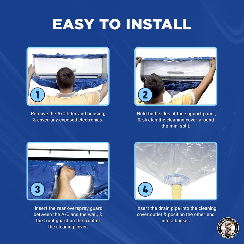 Mini Split Cleaning Bag - 360 Coverage