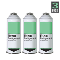 Refrigerante R290 - Paquete de 3 - Lata con tapa perforable (Carga invertida)