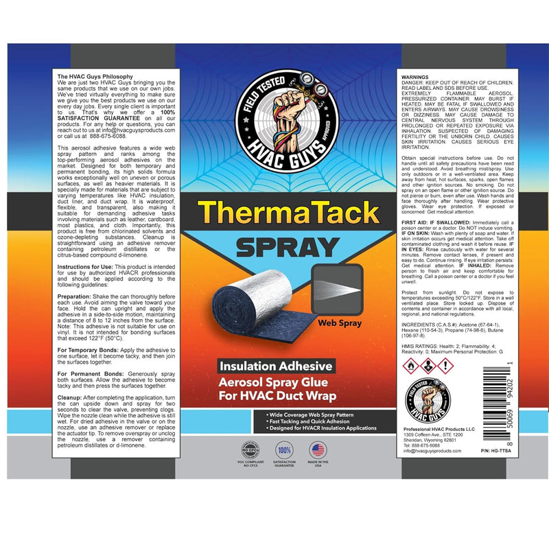 ThermaTack Spray Duct Wrap Adhesive