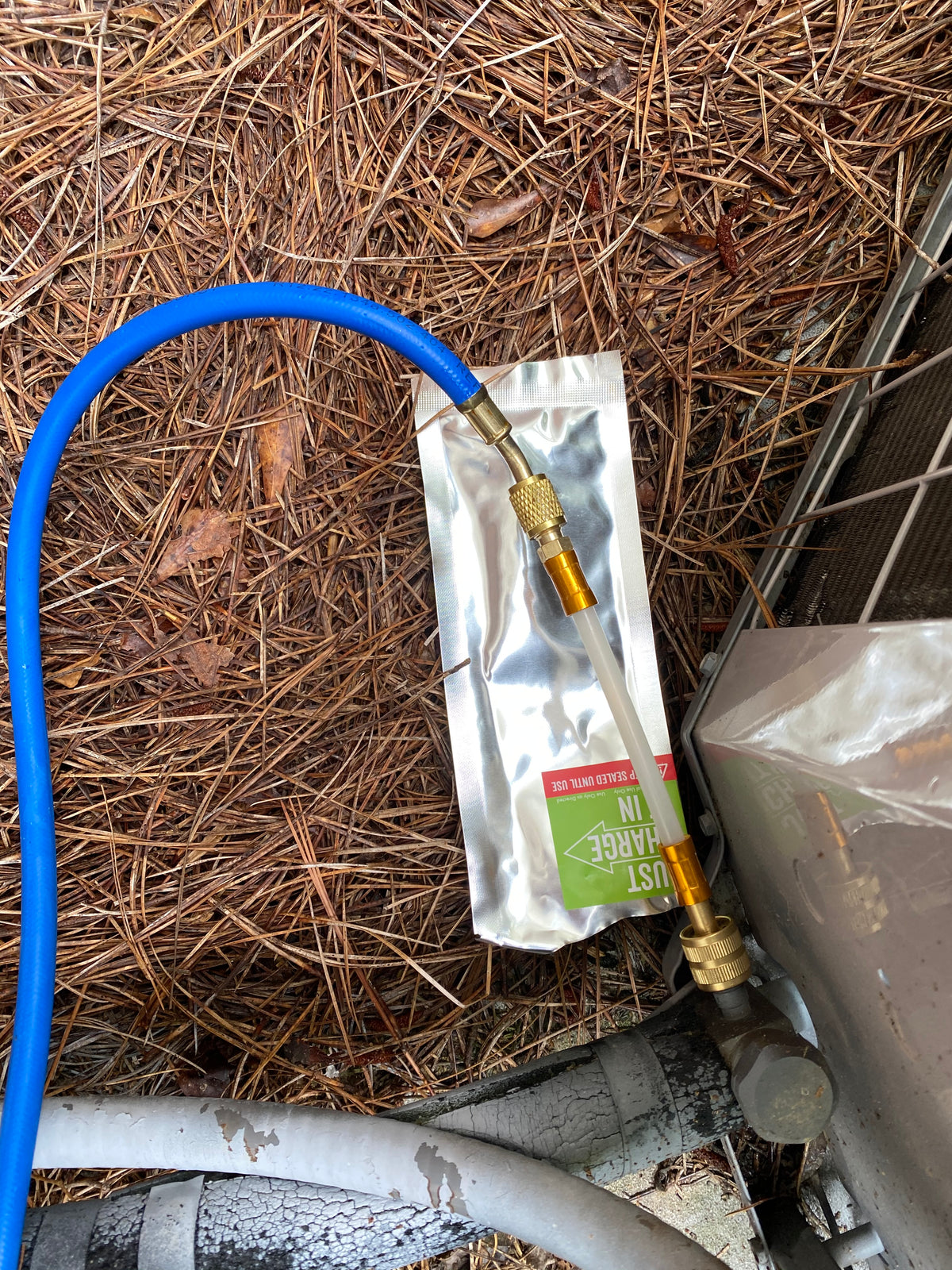 Leak Saver AC Leak Sealer Injector Hose | Dual Ball Valve