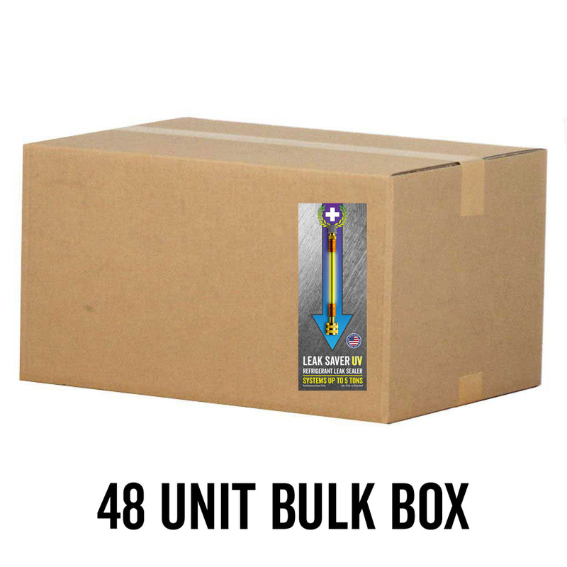 UV Dye 48 Unit Box Leak Saver Direct Inject Air Conditioning and Refrigeration Freon Leak Sealant