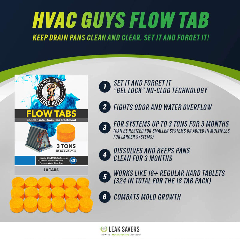 HVAC Guys Flow Tabs Drain Pan Treatment