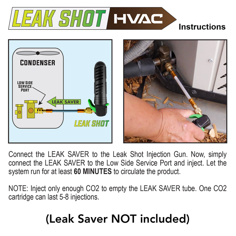 Leak Shot HVAC - Injector and Drain Blaster