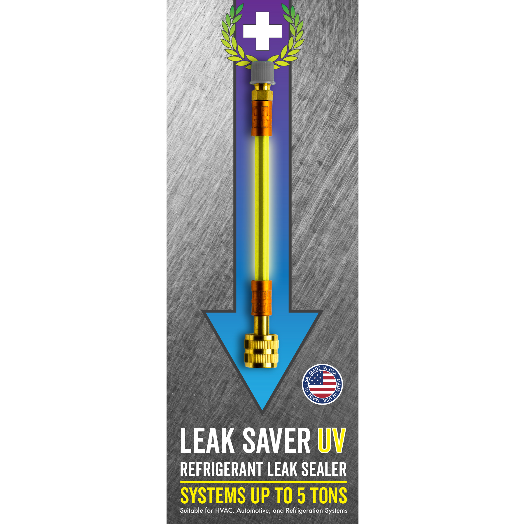 Leak Savers refrigeration Direct Inject Sealant leak stop HVAC leak sealer cover UV