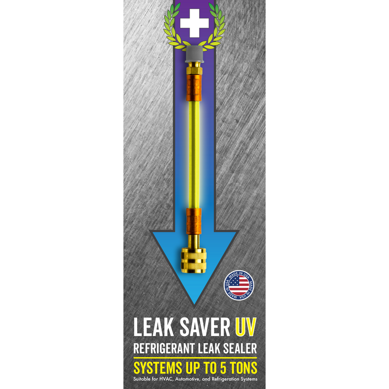 Leak Savers refrigeration Direct Inject Sealant leak stop HVAC leak sealer cover UV