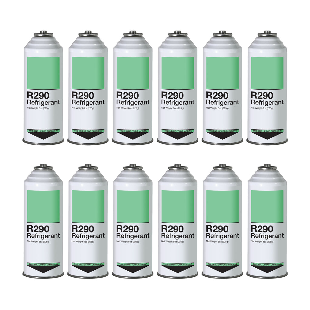 Refrigerant R290 - 3 Pack - Piercing Top Can (Inverted Charging)