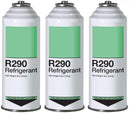 Refrigerant R290 - 3 Pack - Piercing Top Can (Inverted Charging)